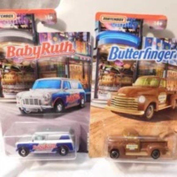 Matchbox Candy Car Vehicles Lot of 4 Baby Ruth - 100 Grand - Butterfinger NEW - Picture 2 of 4